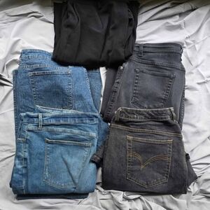 Assorted Denim and Black Pants